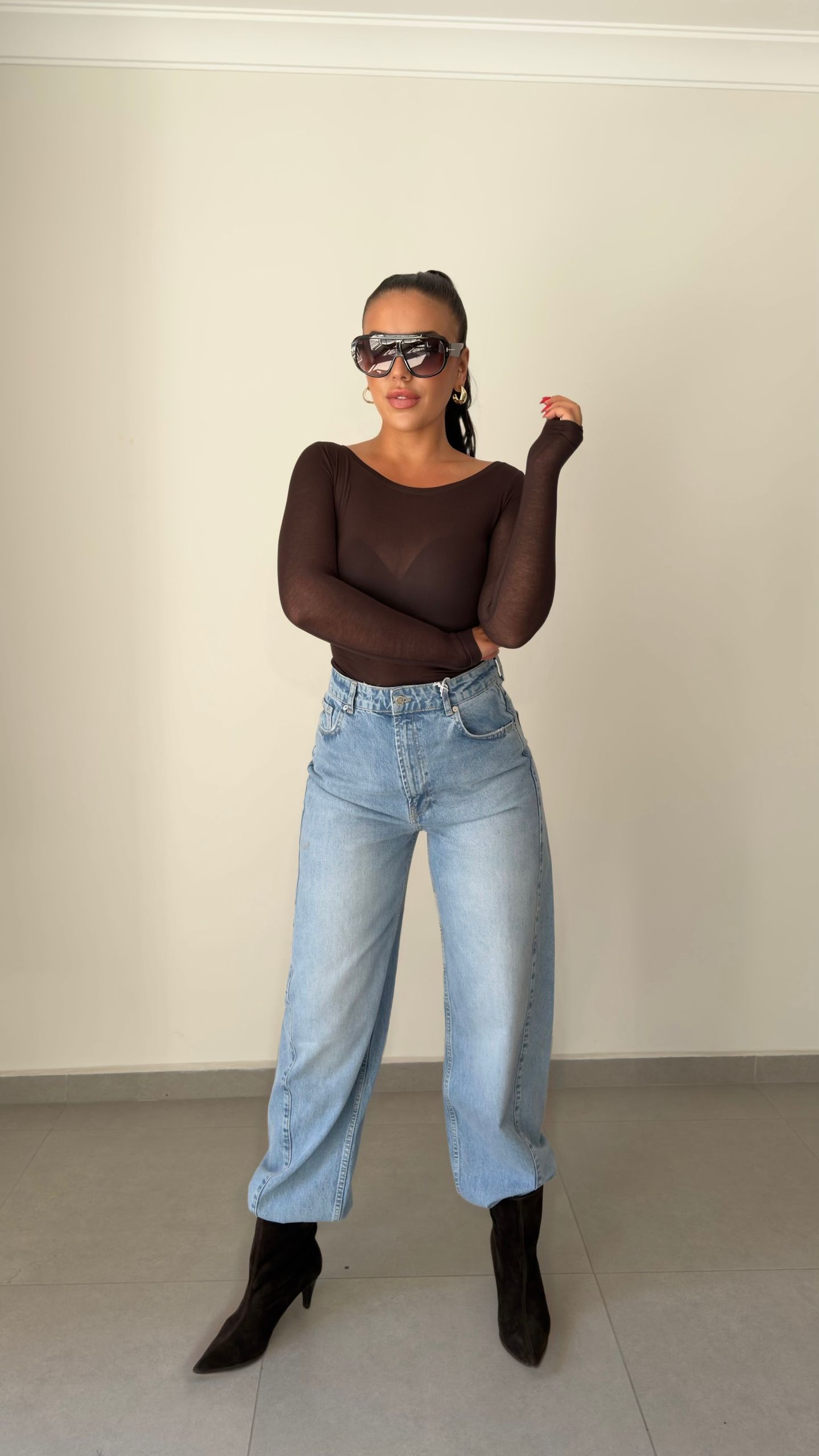 LIGHT BLUE BAGGY BALON JEAN — görsel 4