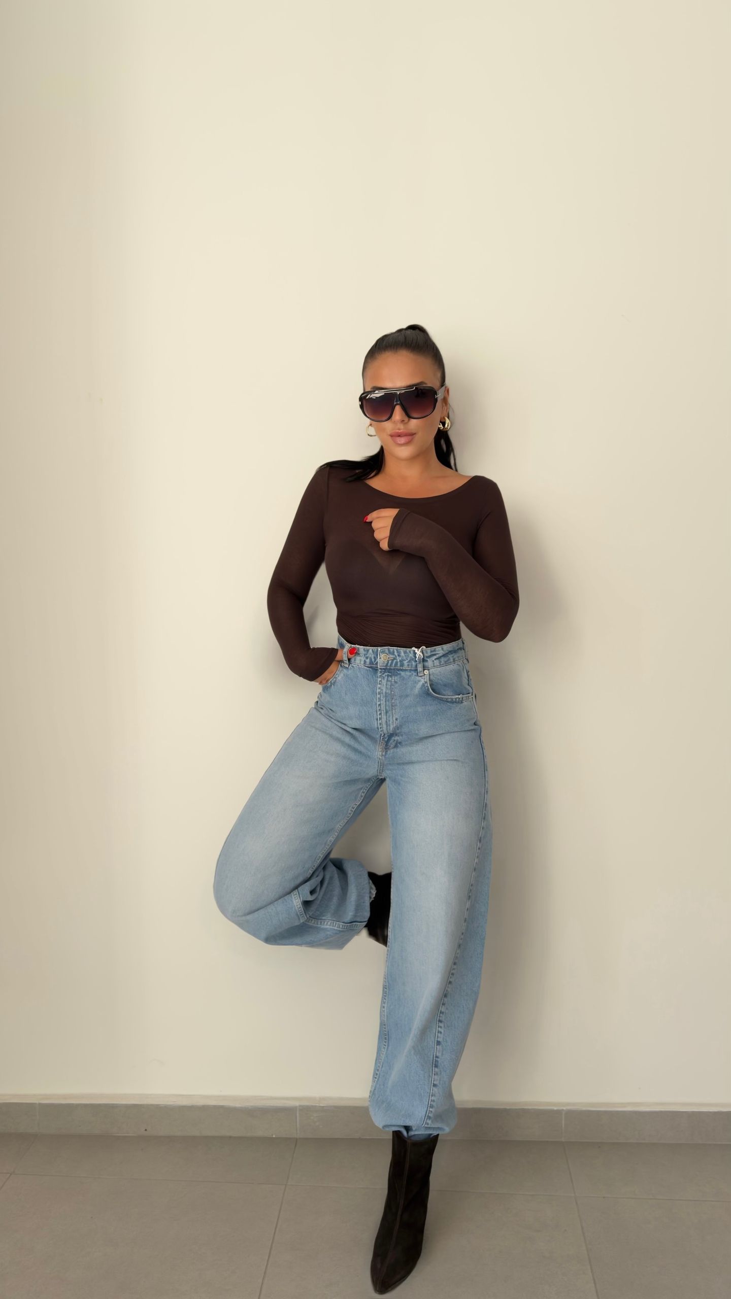 LIGHT BLUE BAGGY BALON JEAN