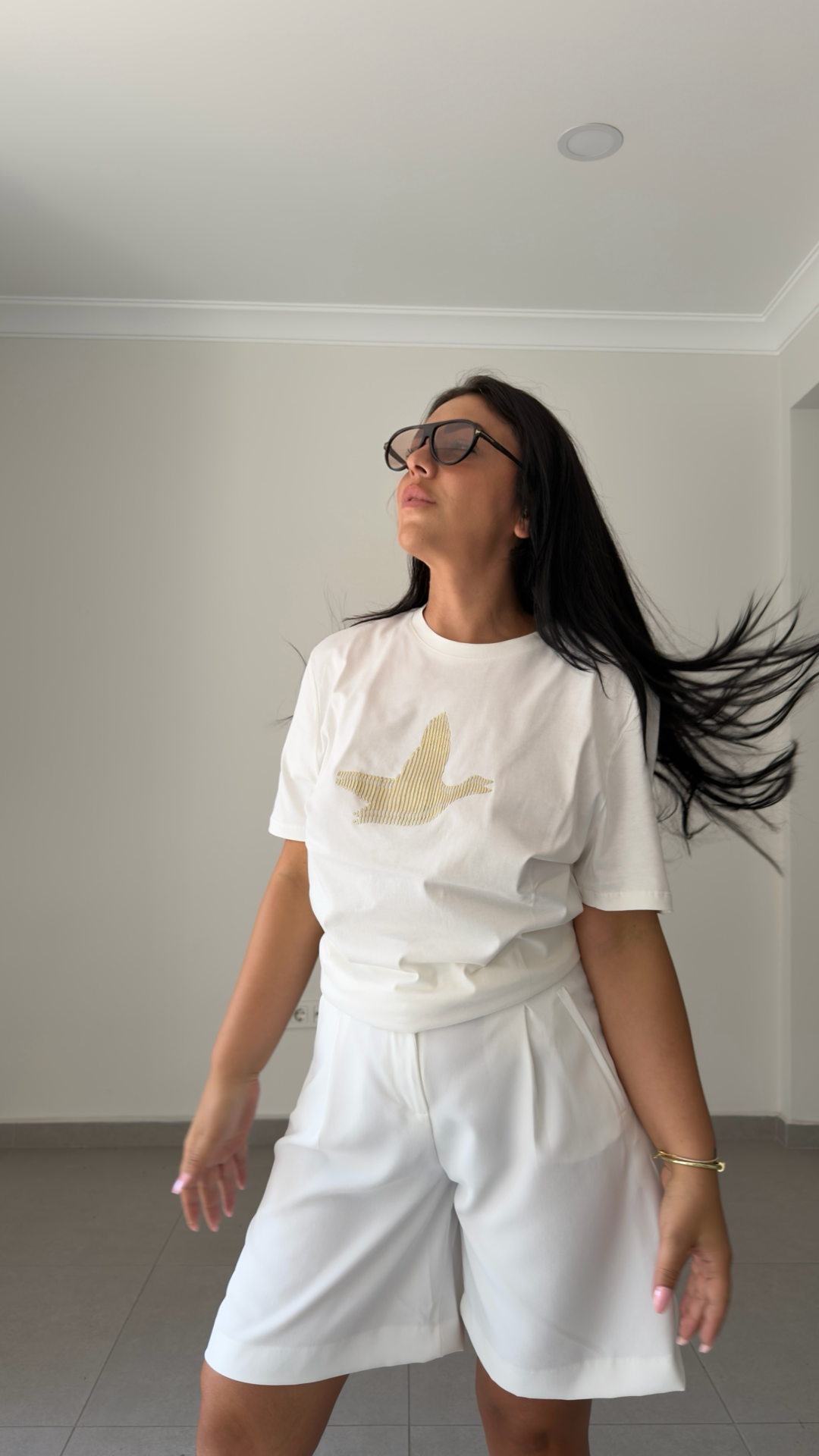 BİSİKET YAKA GOLD TOUCH T-SHIRT — görsel 3