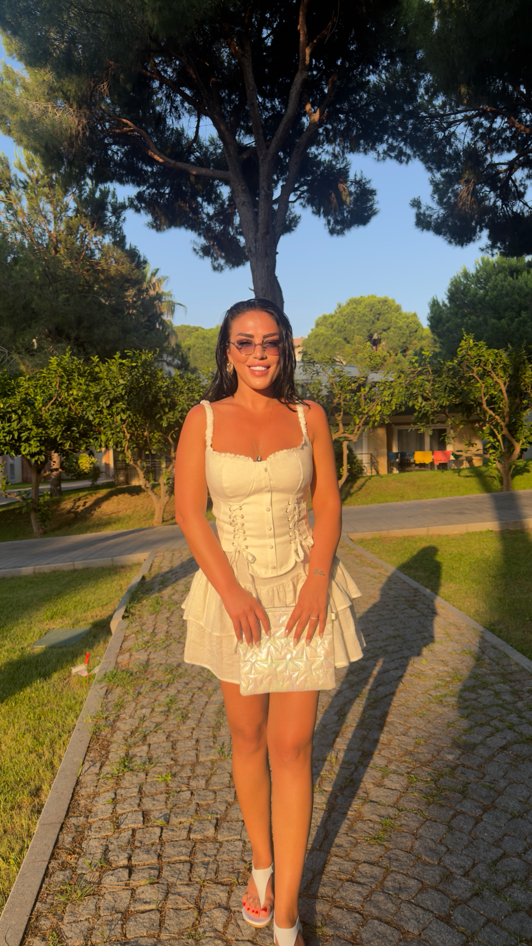 GÖĞÜS iP DETAY MİNİ ELBİSE — görsel 5