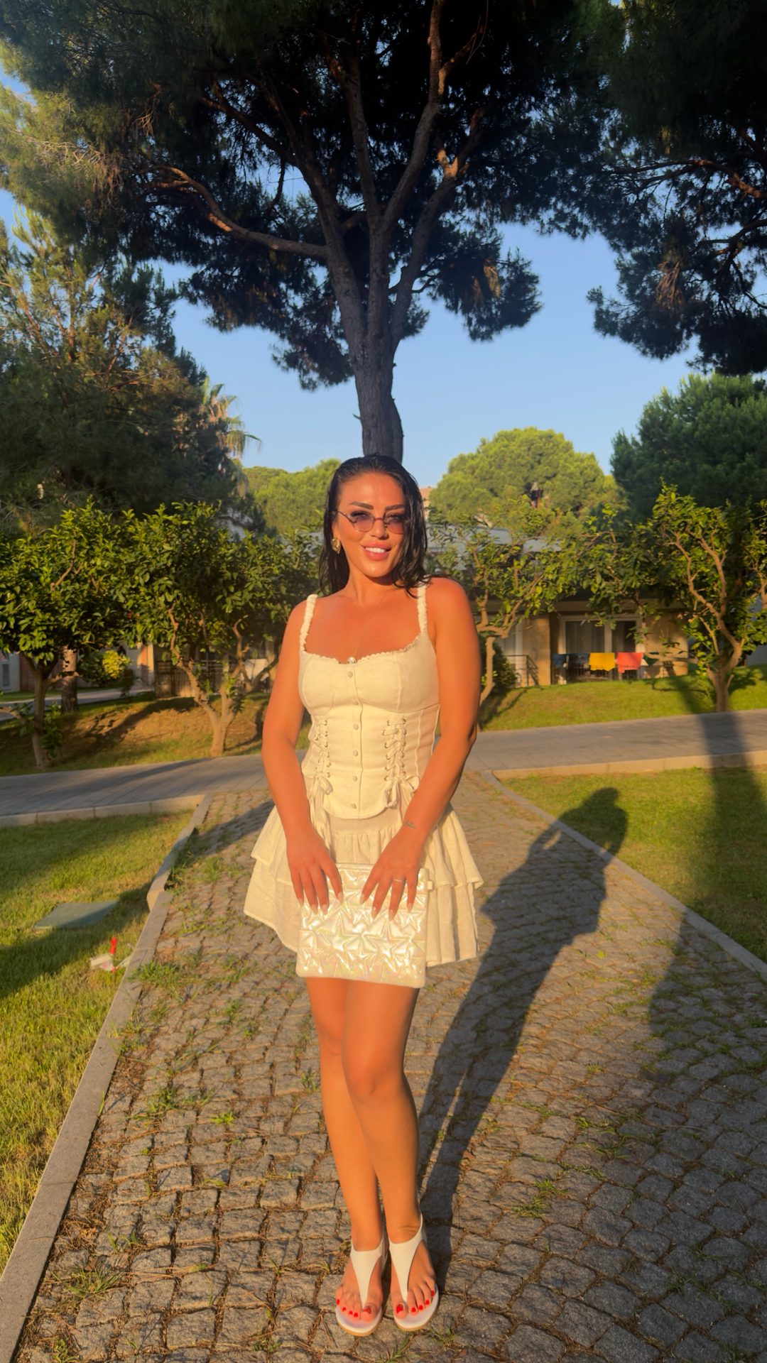 GÖĞÜS iP DETAY MİNİ ELBİSE