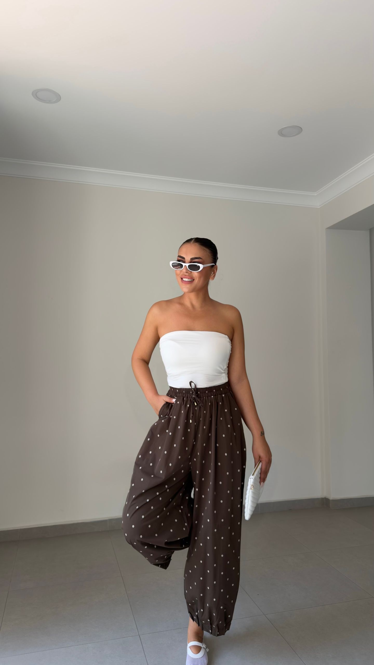PAÇA PİLE DETAY BAGGY PANTOLON — görsel 5
