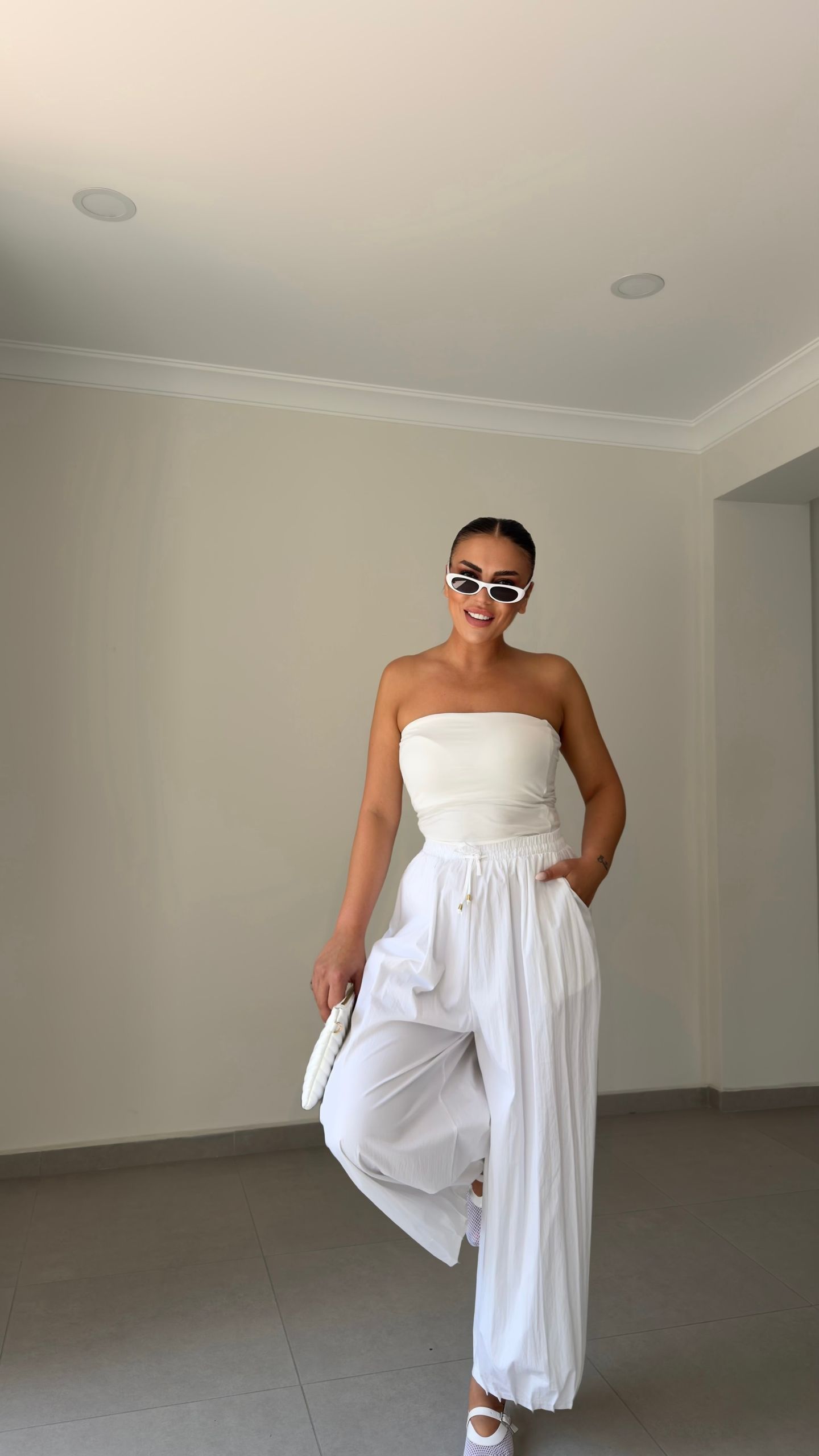 PAÇA PİLE DETAY BAGGY PANTOLON — görsel 9