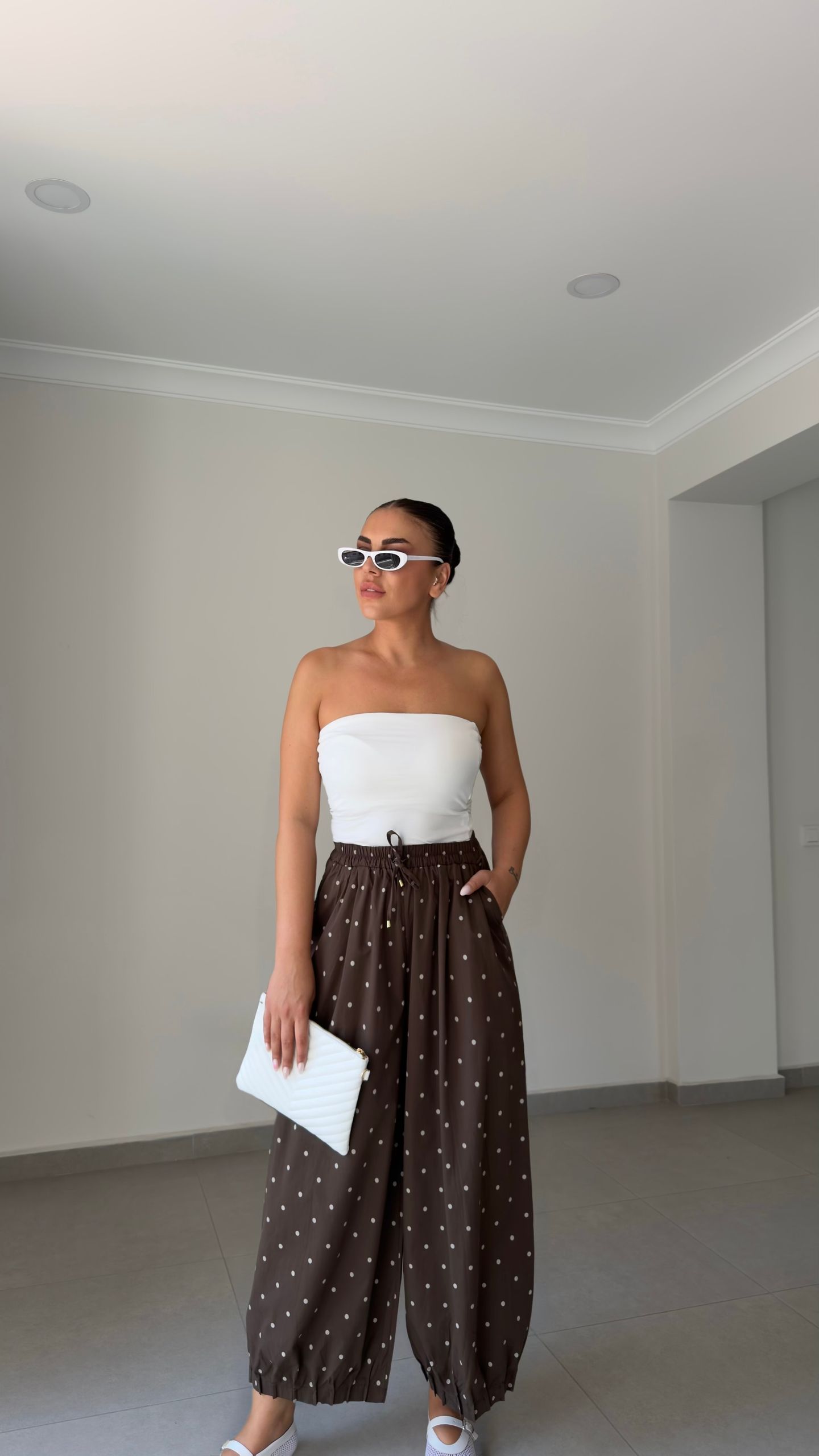 PAÇA PİLE DETAY BAGGY PANTOLON