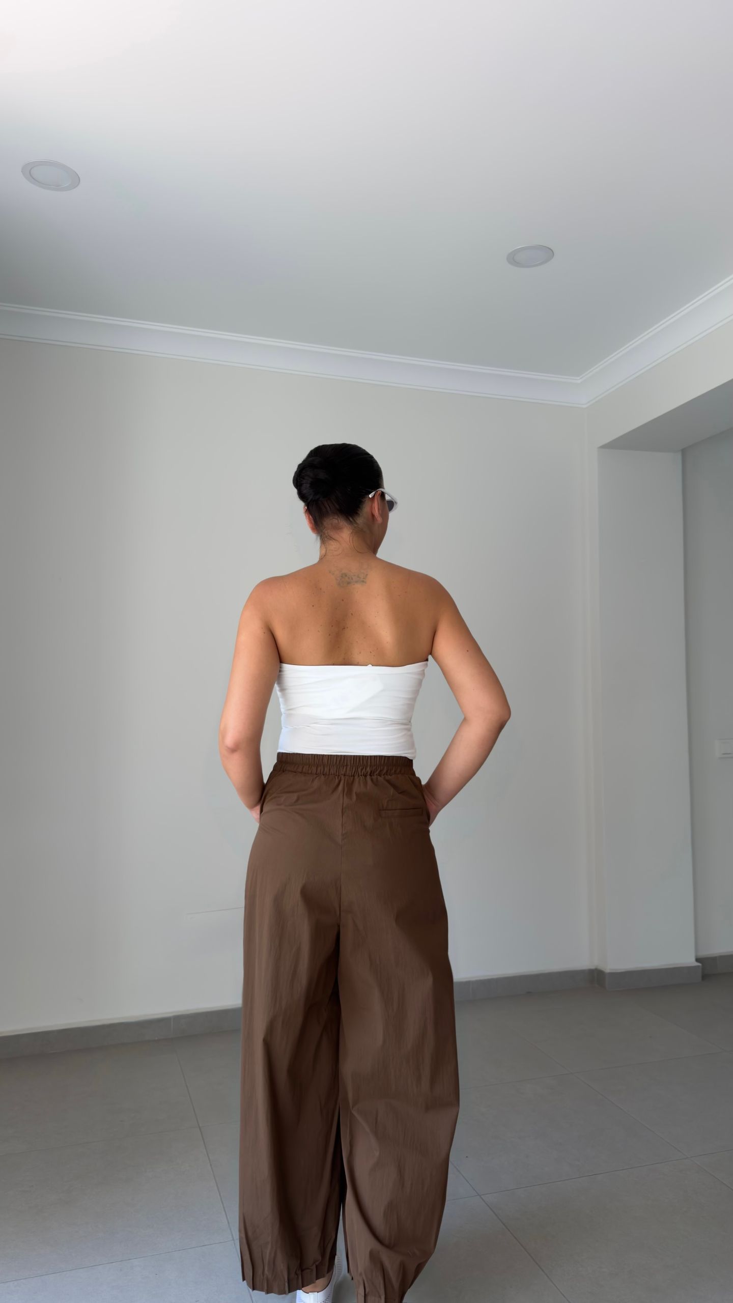 PAÇA PİLE DETAY BAGGY PANTOLON — görsel 10