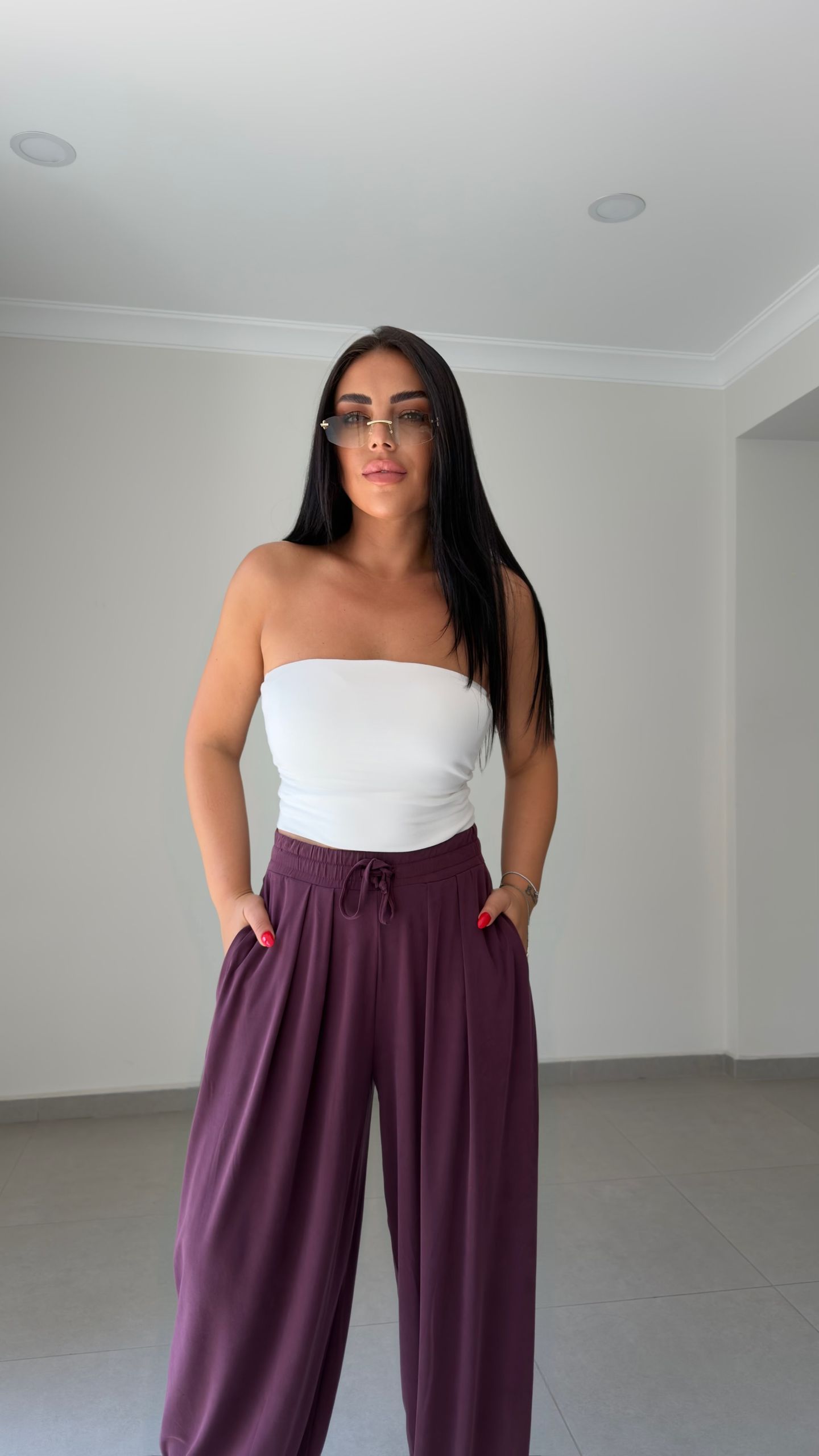 İPEKSİ DOKULU MODAL ŞALVAR PANTOLON — görsel 6