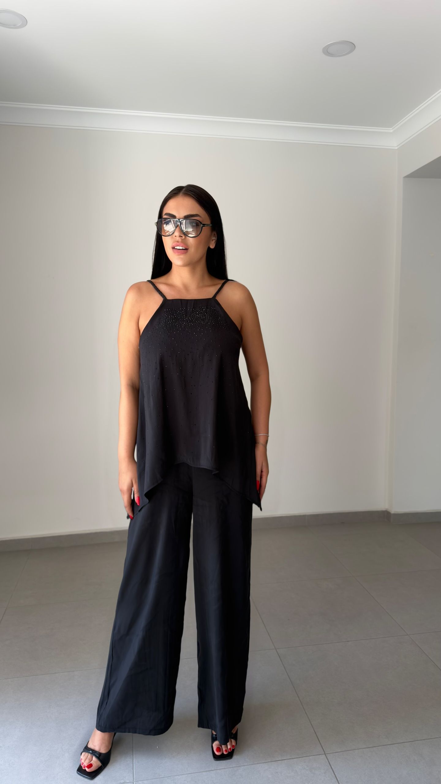 TAŞLI ÖRME ASKILI TULUM — görsel 3