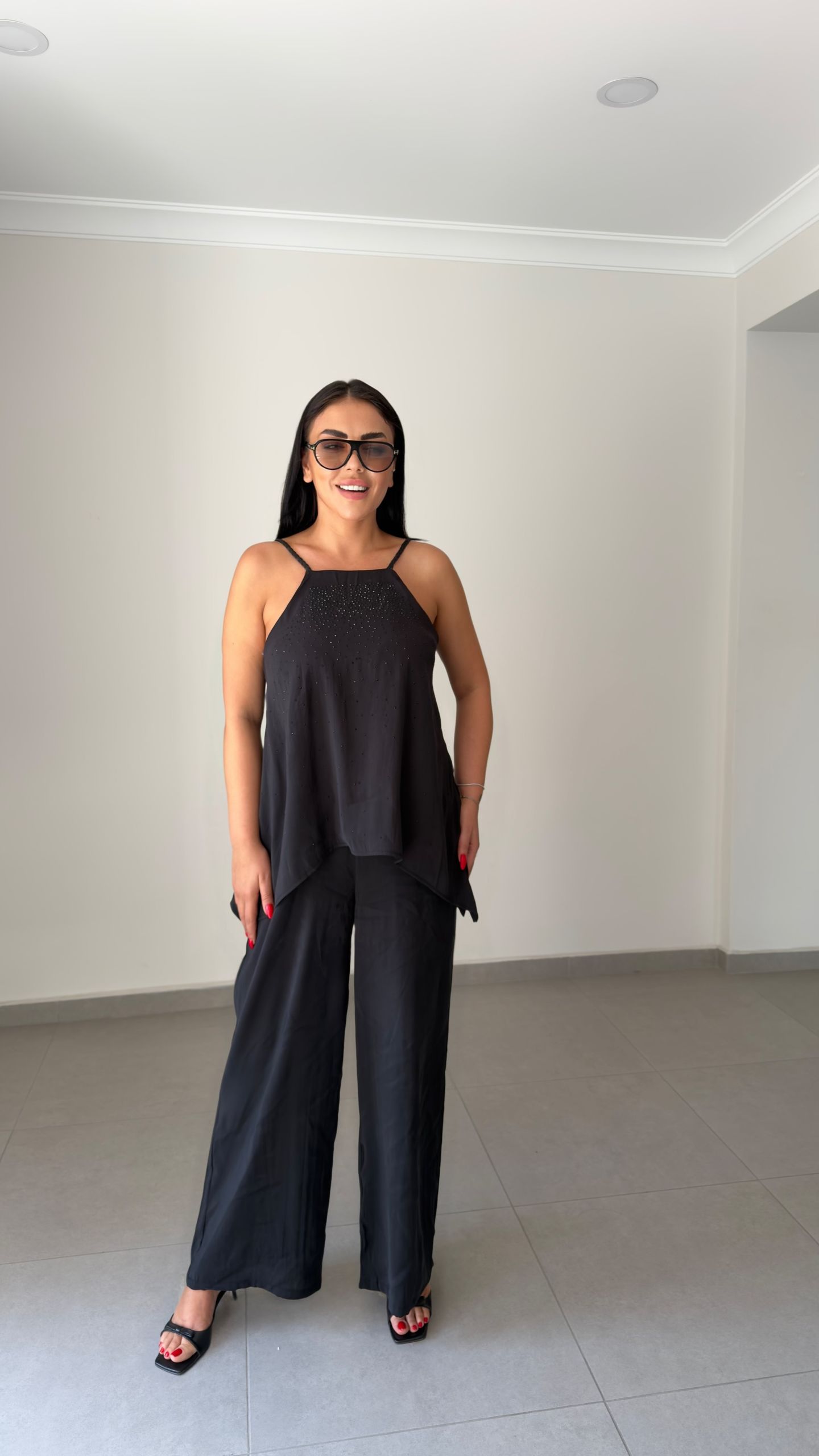 TAŞLI ÖRME ASKILI TULUM — görsel 5